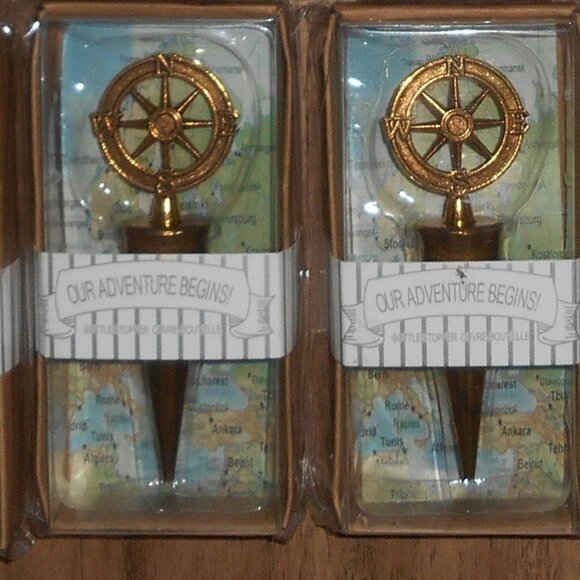 New Wine Bottle Stopper Stocking-Stuffers in Gift Boxes - 4 Pieces - Picture 10 of 10